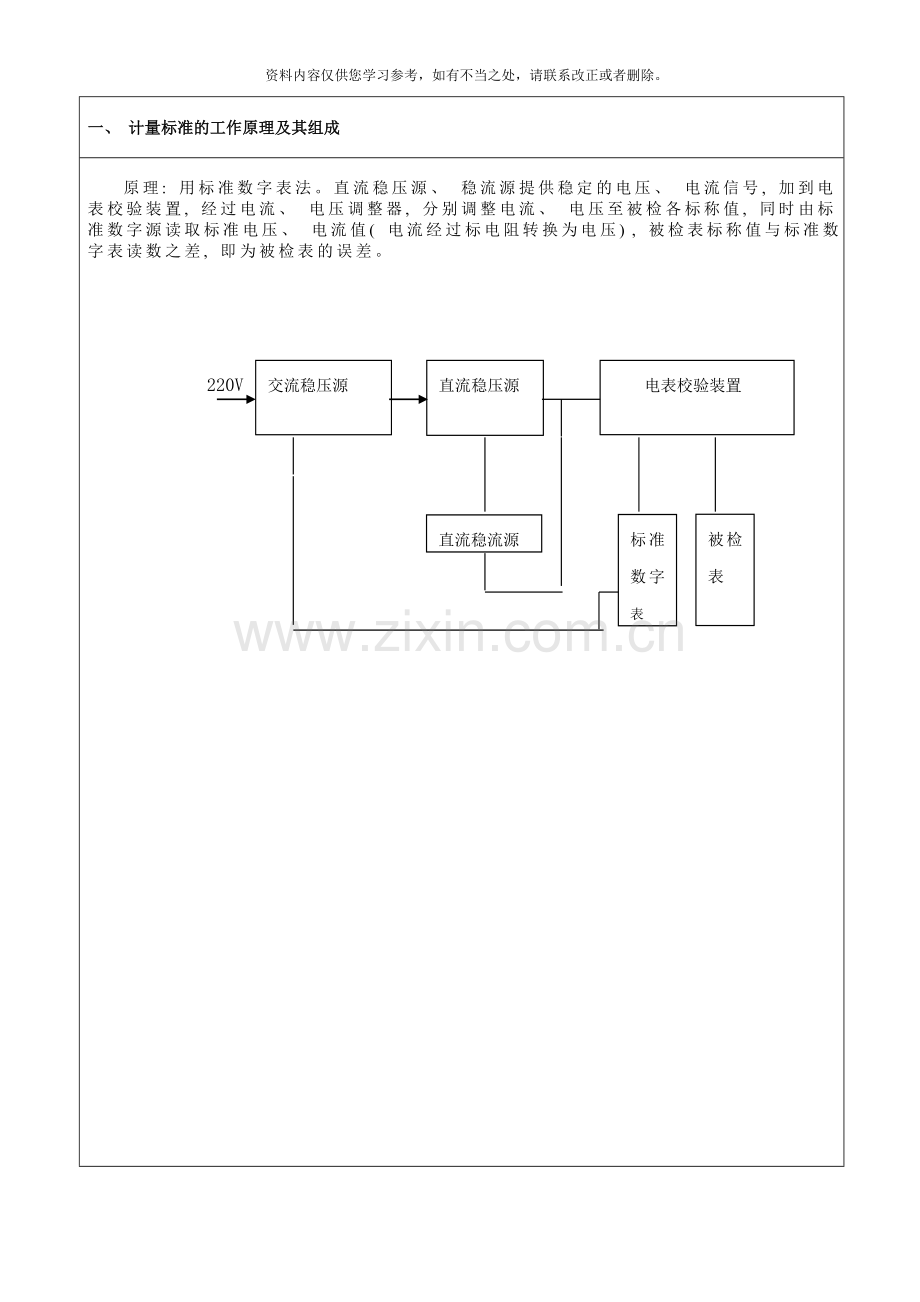 电三表计量标准技术报告样本.doc_第1页