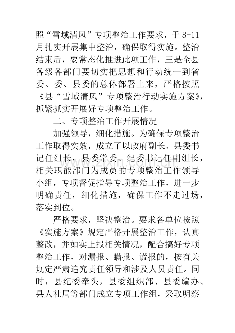 “雪域清风”专项整治总结.docx_第2页