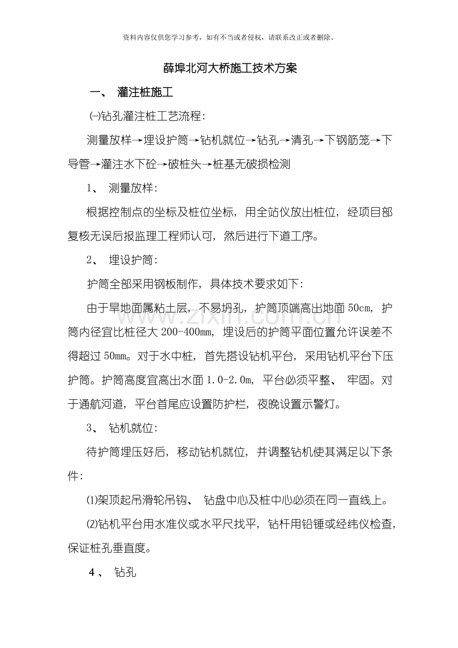 薛埠北河技术方案模板.doc_第1页