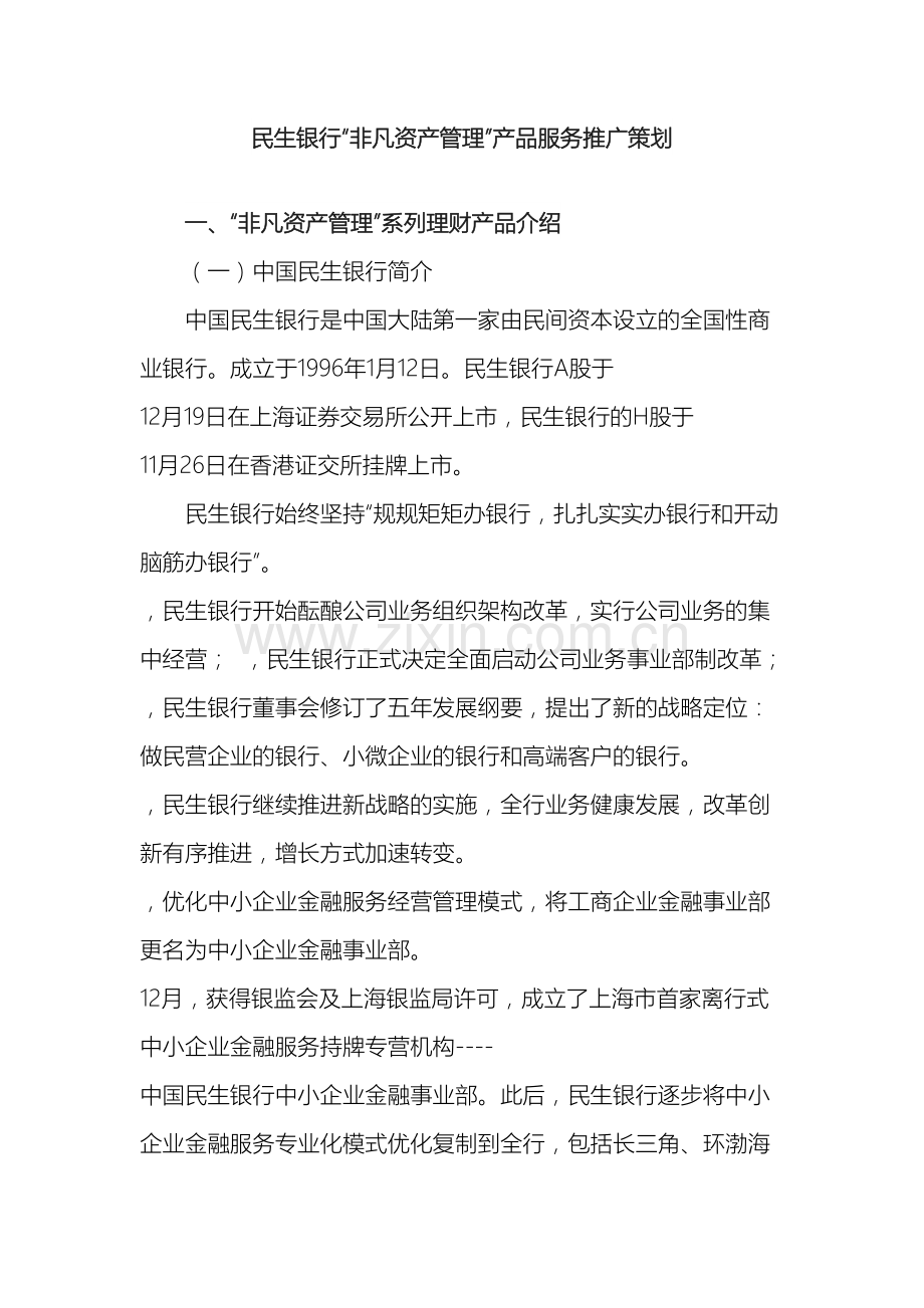 民生银行产品推广方案策划.docx_第2页