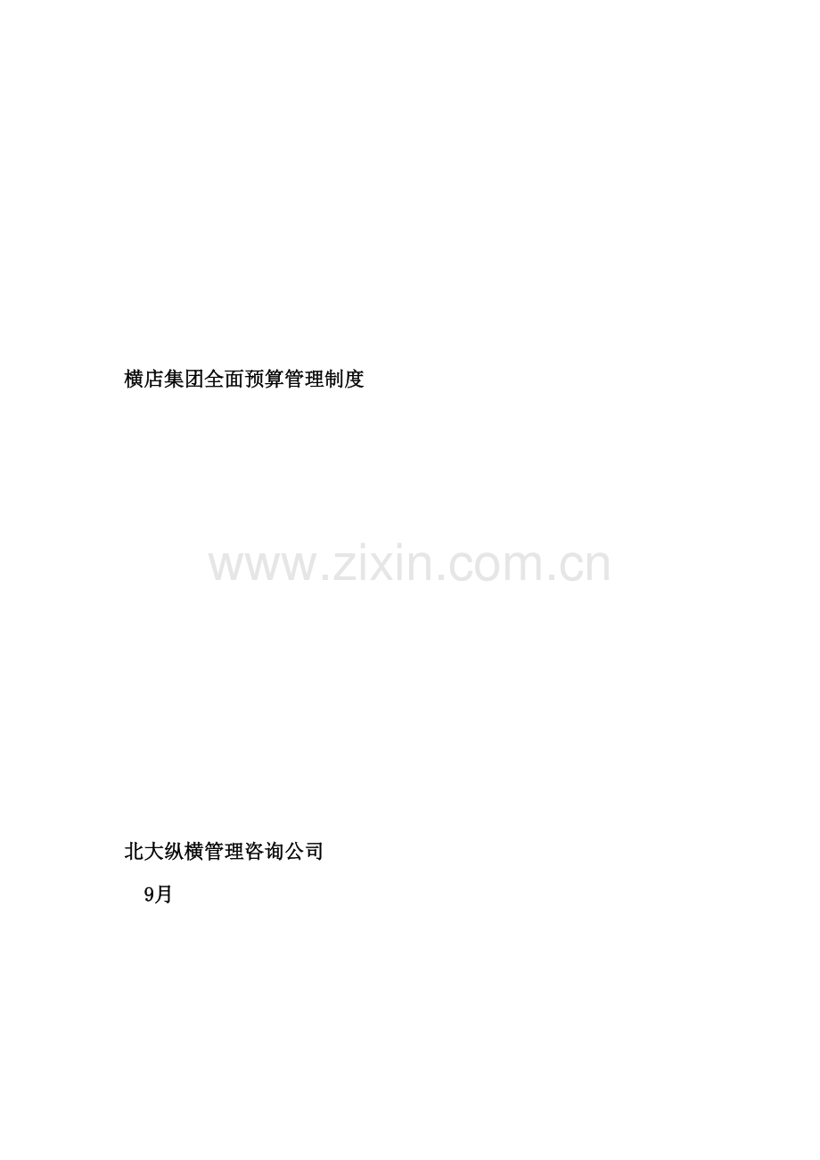 横店集团全面预算管理制度.doc_第2页