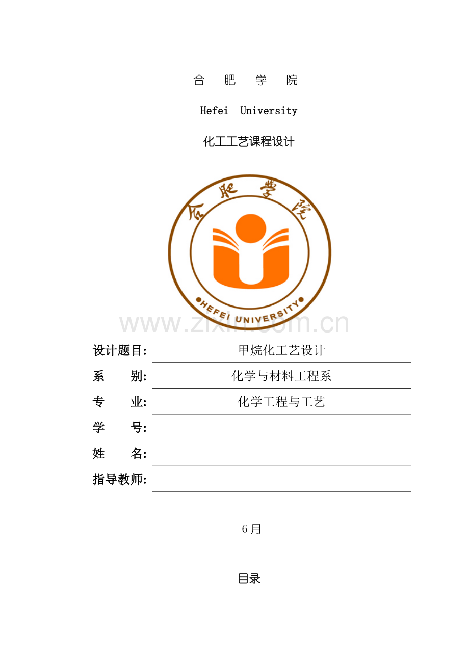 甲烷化工艺设计样本.doc_第1页