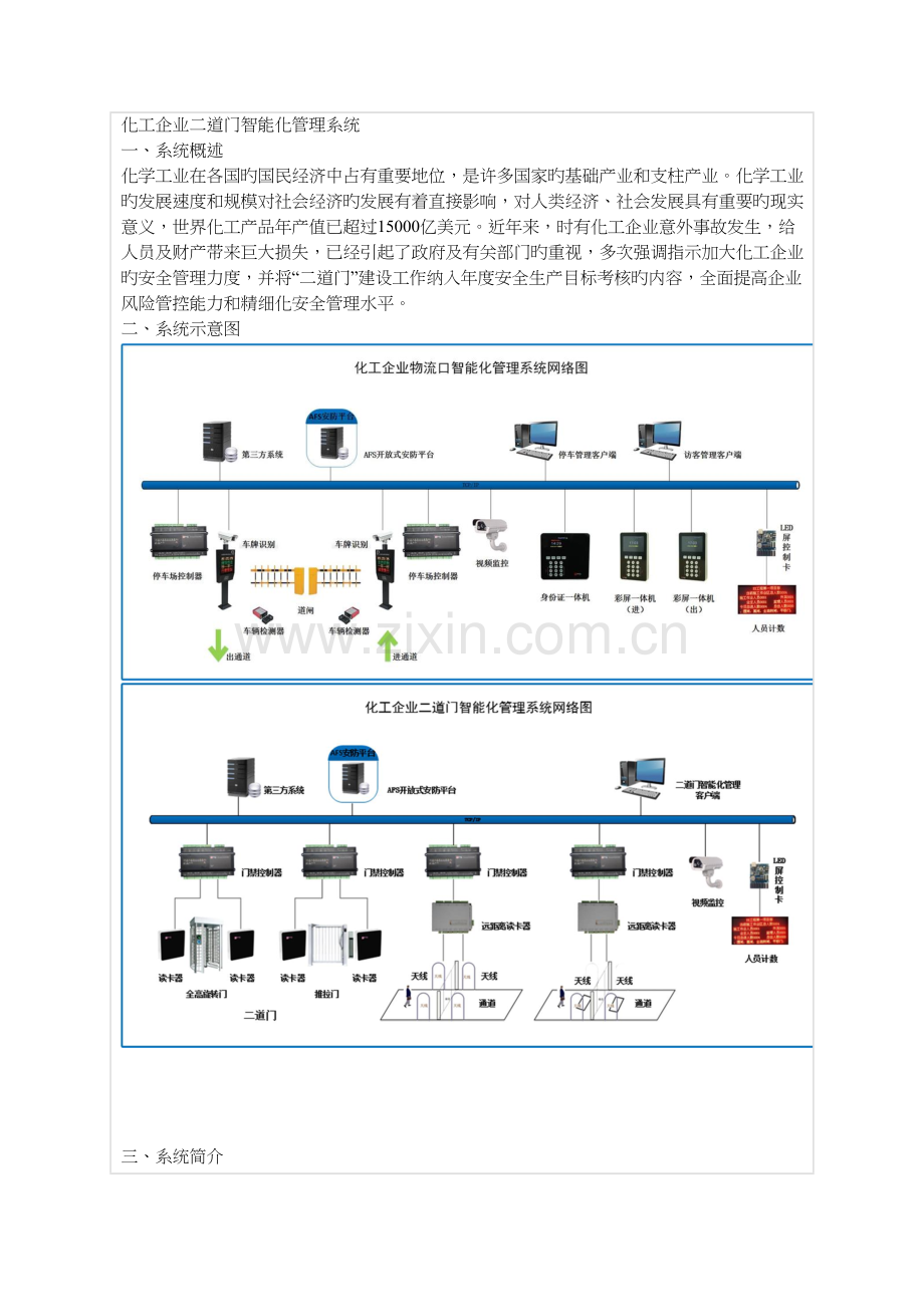 化工企业二道门智能化管理系统.docx_第1页