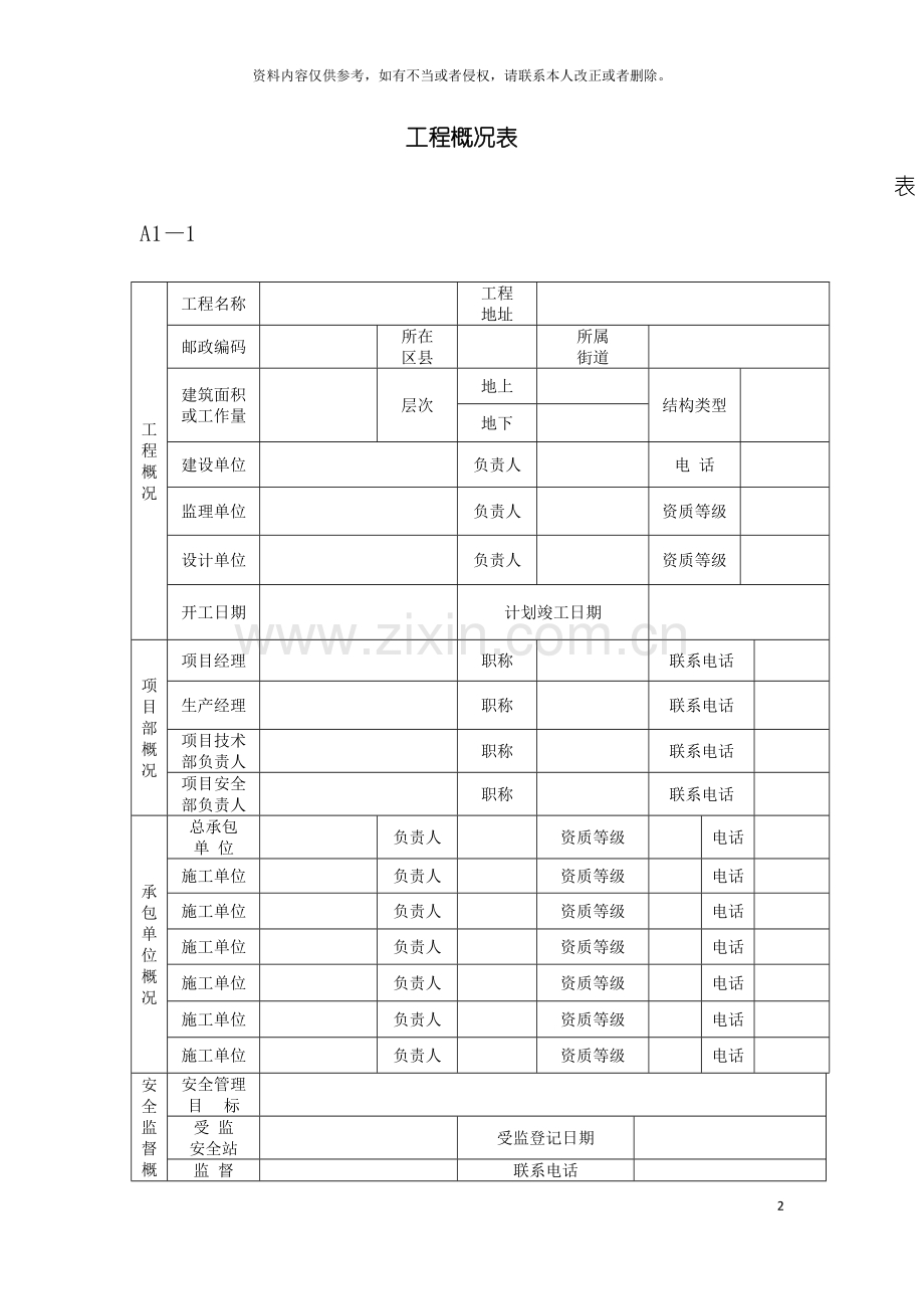 安全标准化之资料的专用表格模板.doc_第2页