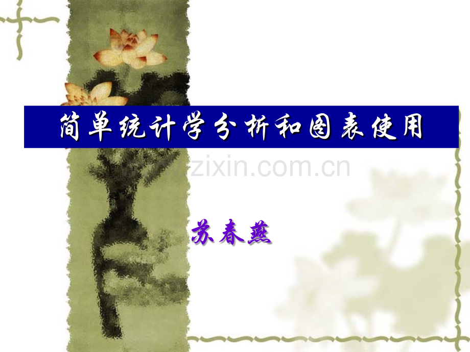 简单统计学分析和图表使用.ppt_第1页