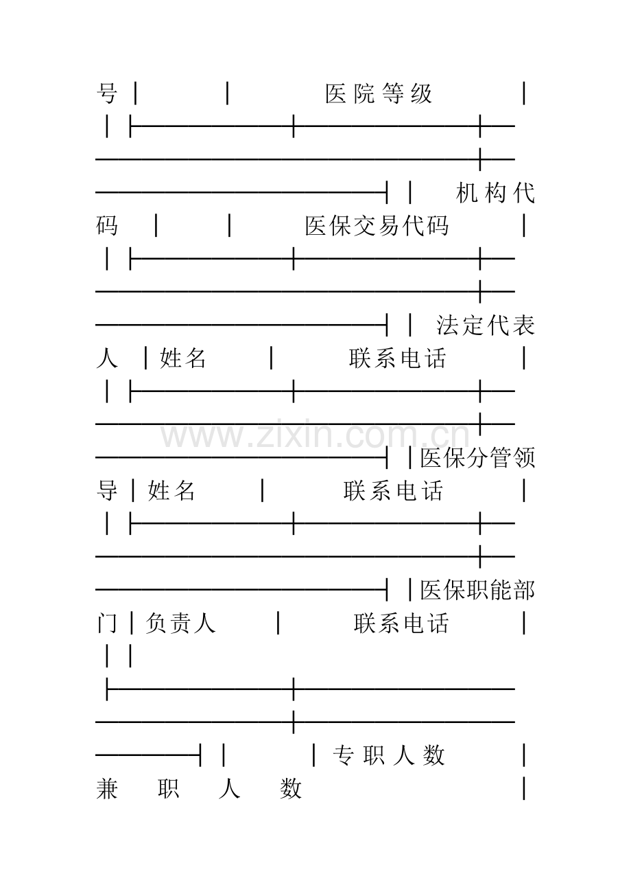 医保定点医疗机构基本情况表.docx_第2页