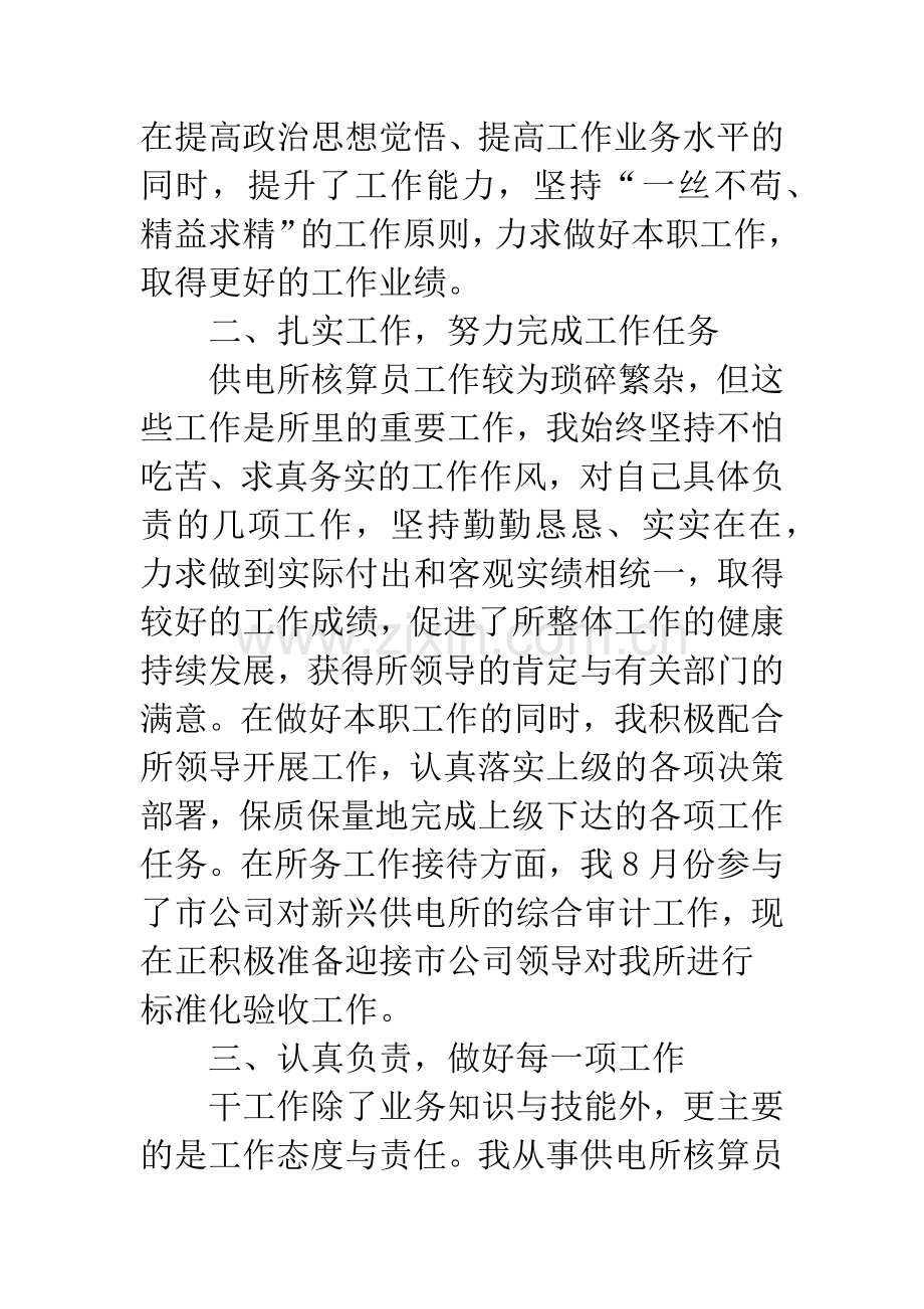 供电所核算员个人工作总结.docx_第2页