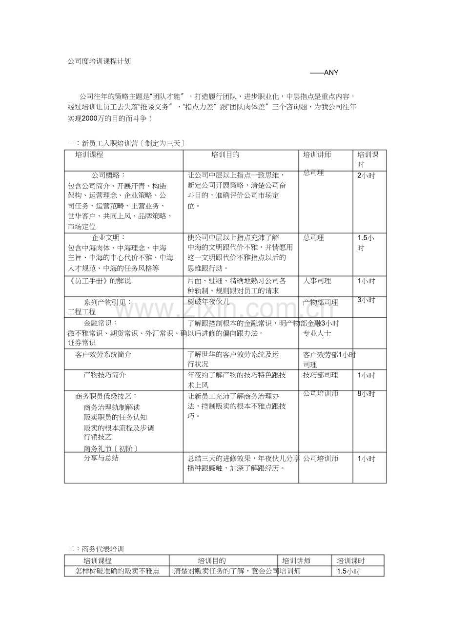 1、全年培训总体计划.8.doc_第1页