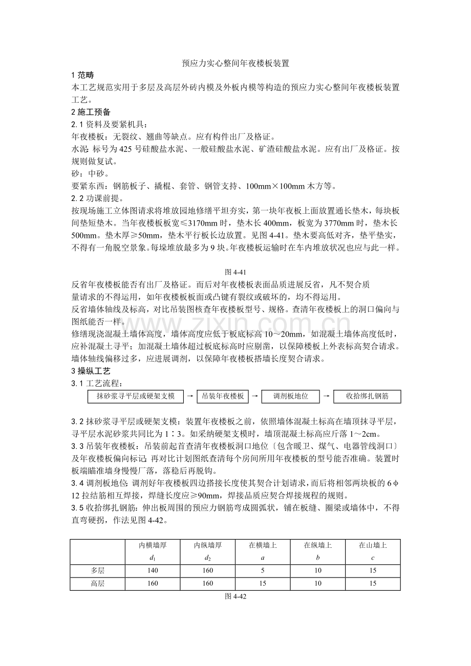 026预应力实心整间大楼板安装.doc_第1页