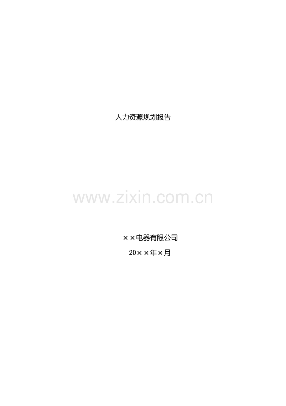 电器公司HR规划报告.doc_第2页