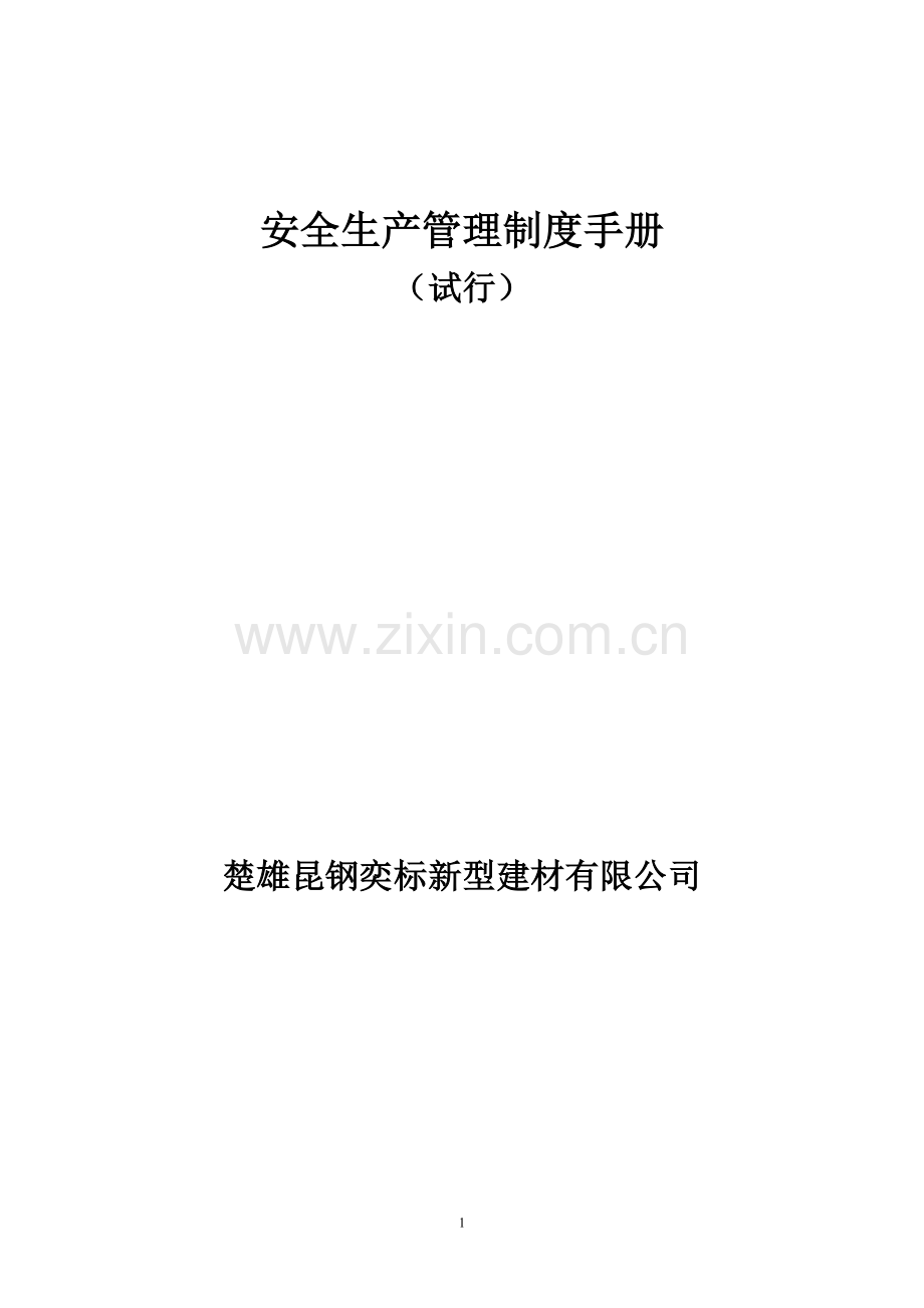 安全生产管理制度手册.doc_第1页