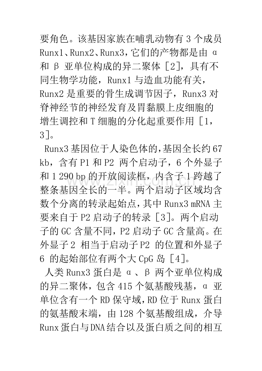 Runx3与胃癌的研究现状.docx_第2页