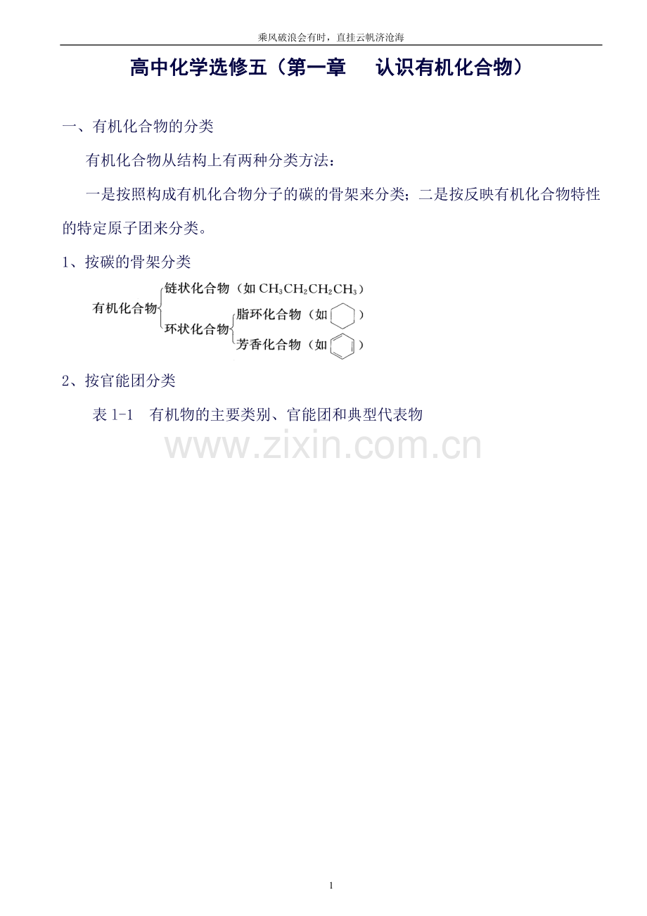 人教版高中化学选修5全册知识点.doc_第1页