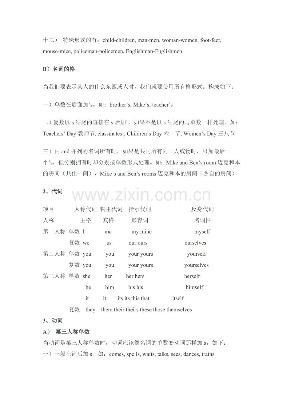初一英语语法学习知识点详细总结.doc_第2页