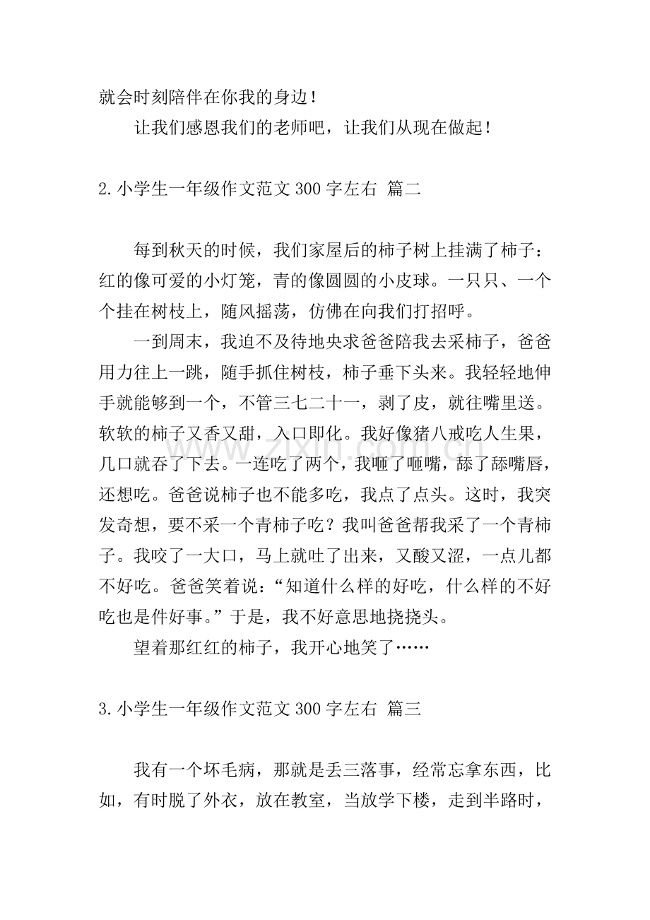 小学生一年级作文范文300字左右.doc_第2页