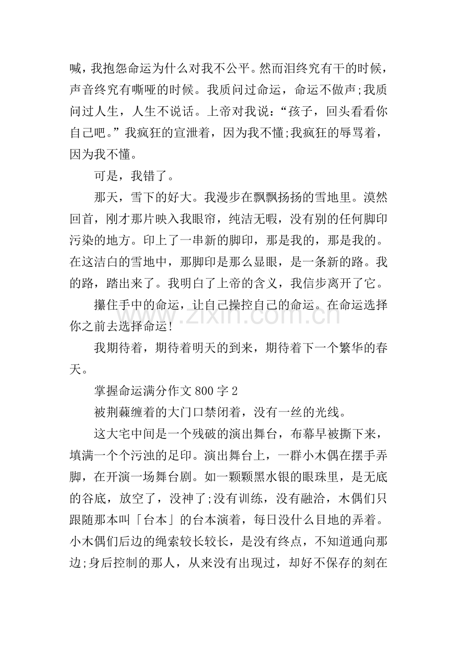 掌握命运满分作文800字.doc_第2页