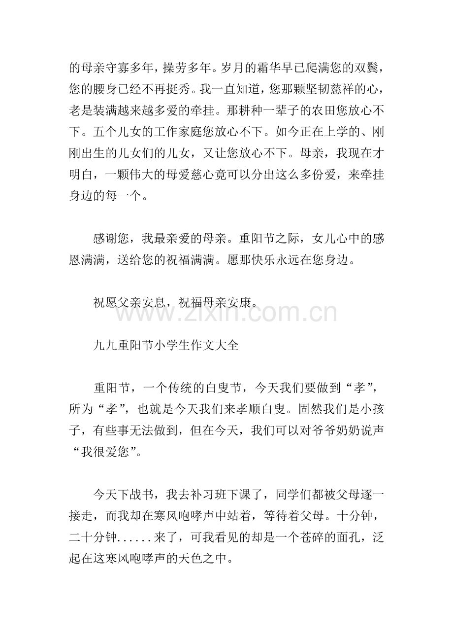 九九重阳节小学生作文大全分享(20篇).doc_第2页
