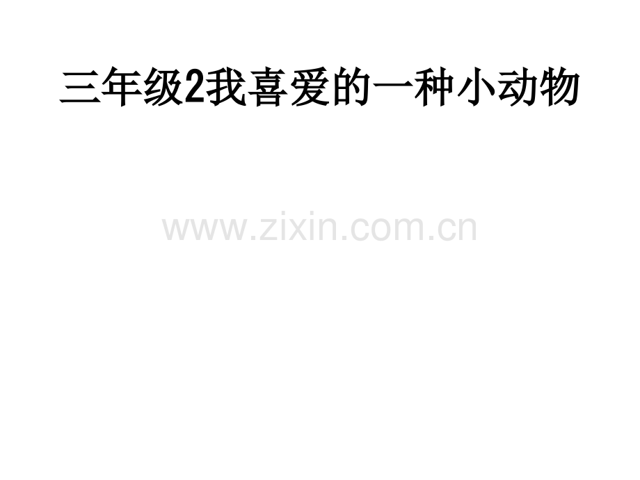 三年级2我喜爱的一种小动物.ppt_第1页