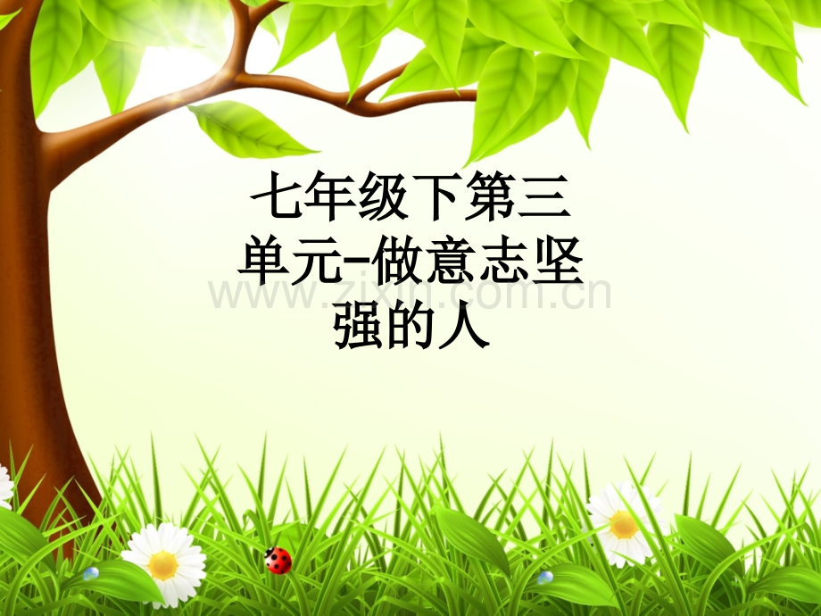 七年级下第三单元-做意志坚强的人.ppt_第1页