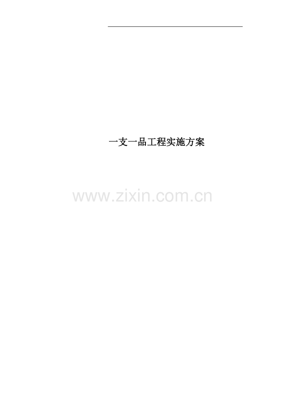 一支一品工程实施方案.doc_第1页