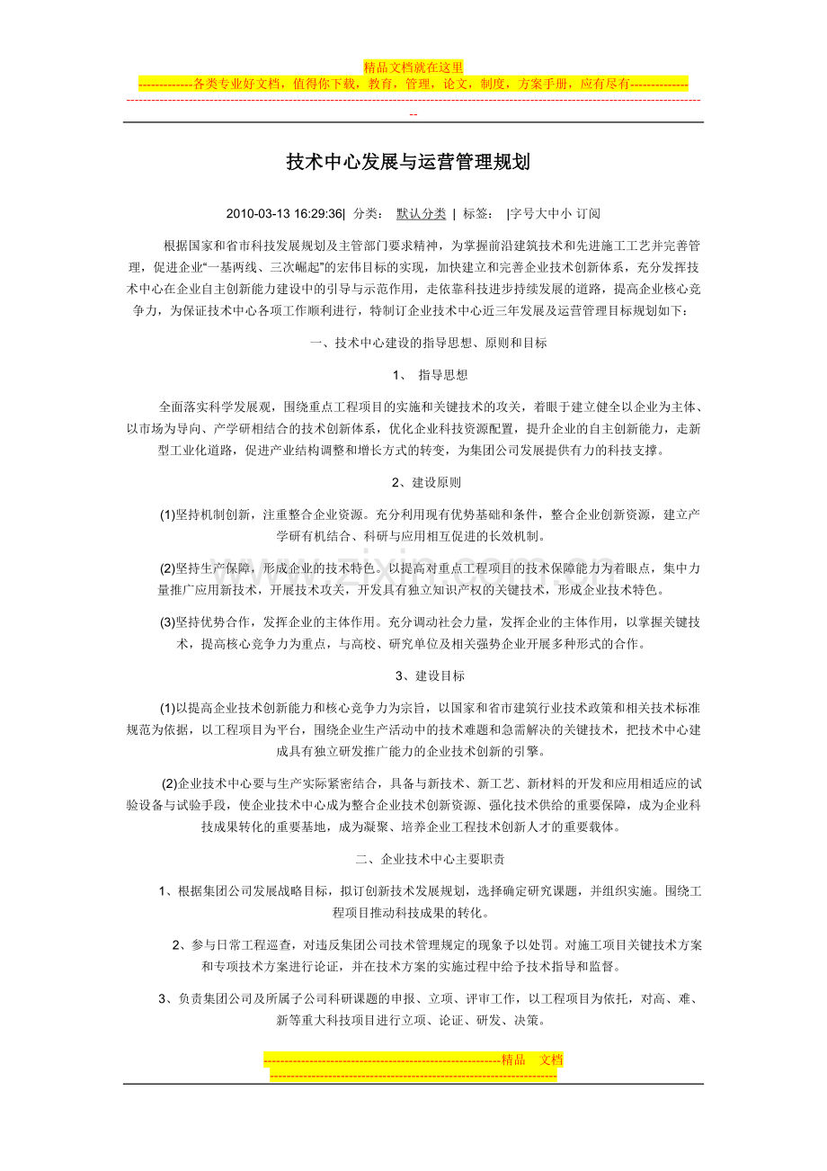 技术中心发展与运营管理规划.doc_第1页