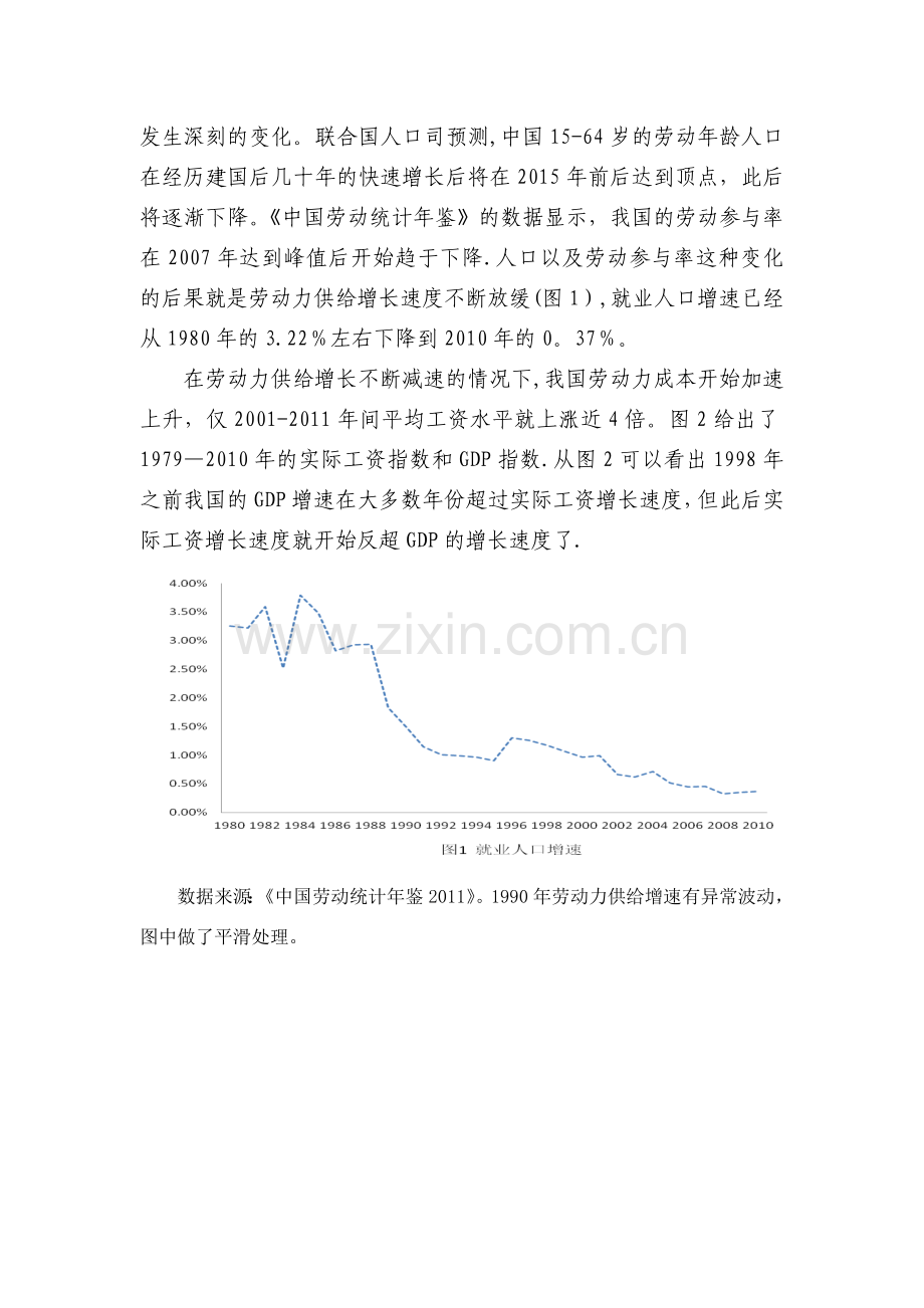 劳动力成本上升对我国竞争力的影响分析.doc_第2页