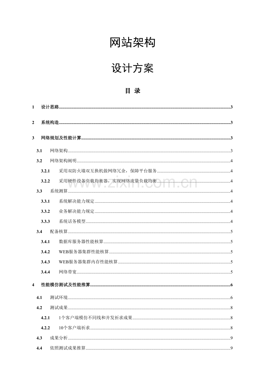 网站架构通用方案样本.doc_第1页