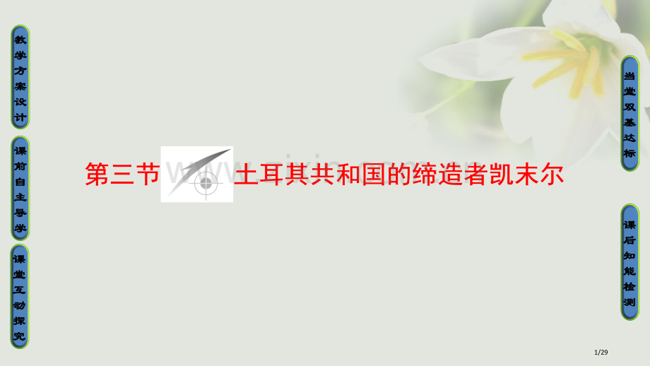 高中历史第4章“亚洲觉醒”的先驱第3节土耳其共和国的缔造者凯末尔省公开课一等奖新名师优质课获奖.pptx_第1页