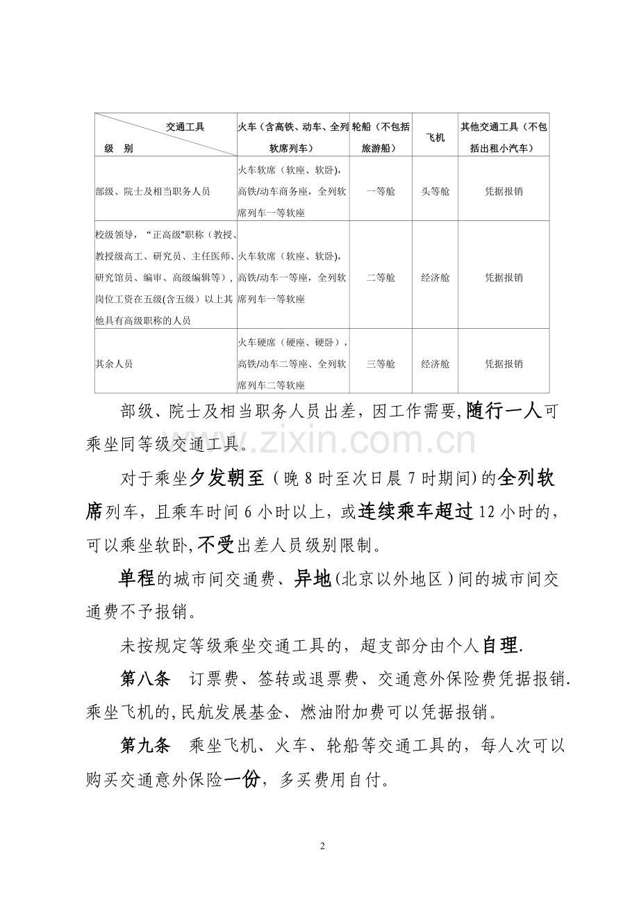 新旧差旅费管理办法相比的主要变化.doc_第2页