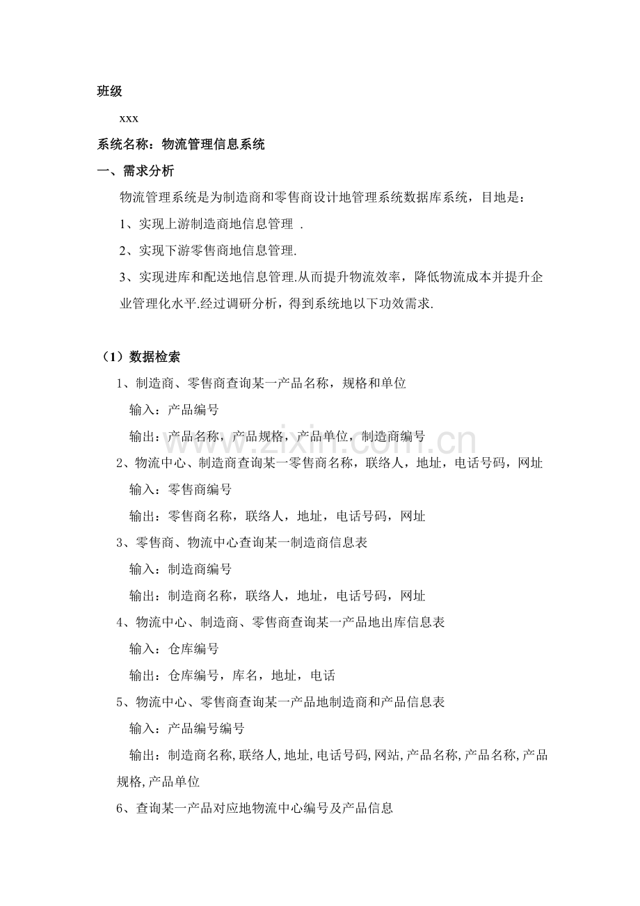 物流管理SQL分析专项方案含代码.doc_第1页