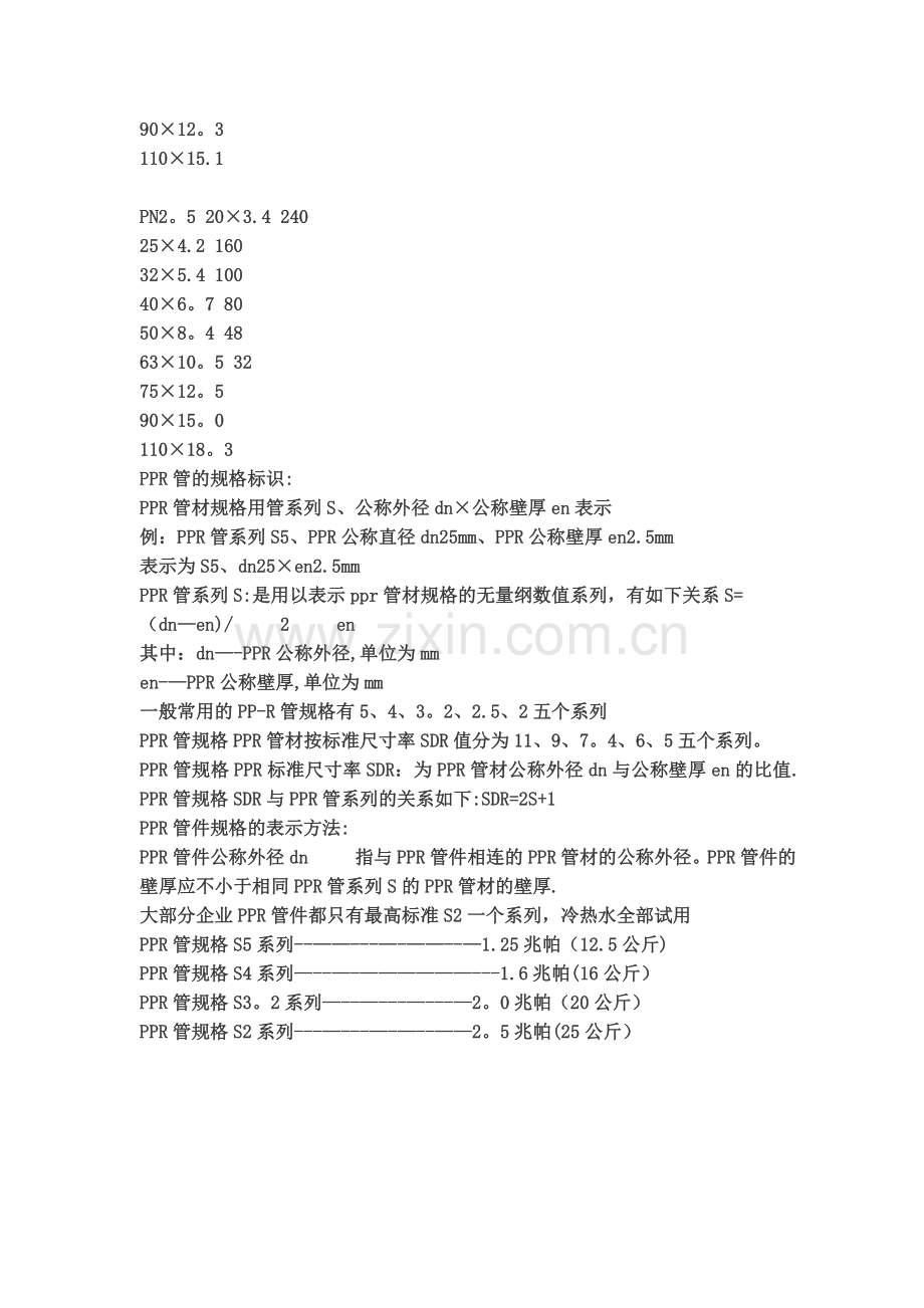 PPR管材规格表及PPR管的规格标识98981.doc_第2页