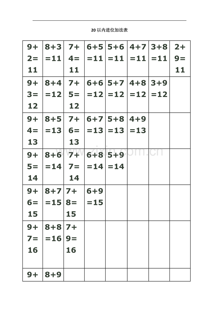 一年级下册数学暑假作业参考.docx_第2页
