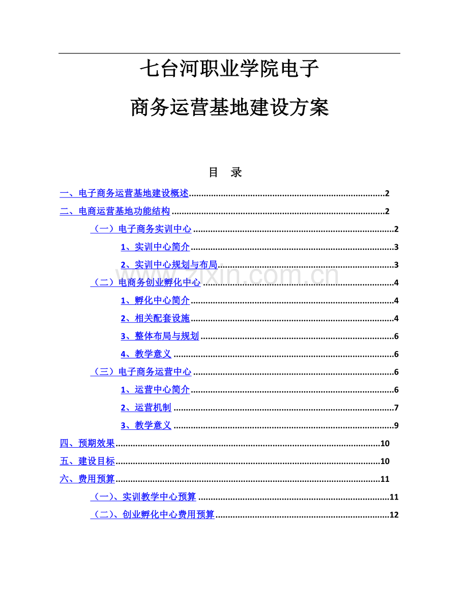 七台河职业学院--电商运营基地建设方案.doc_第2页