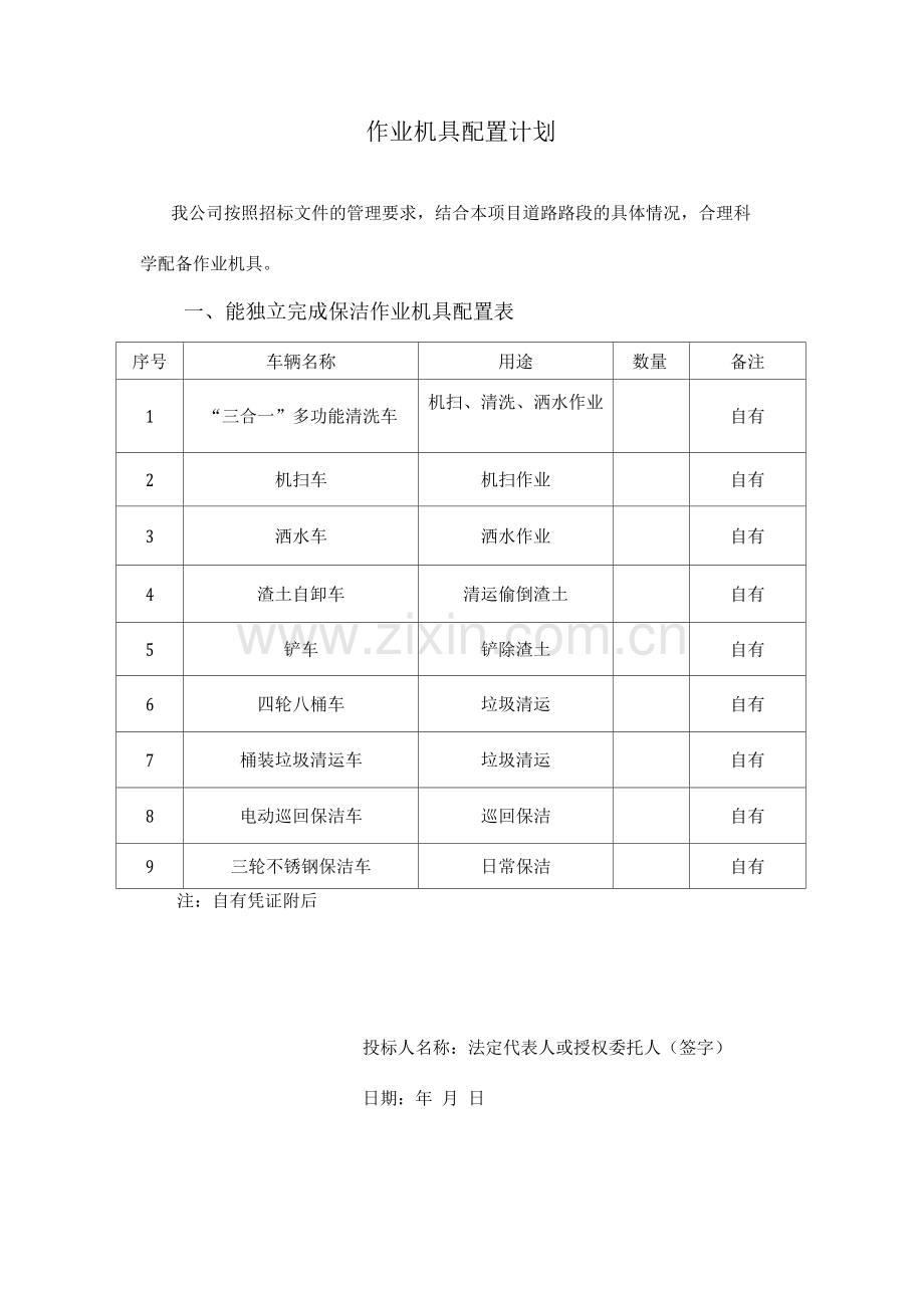 作业机具配置计划.docx_第1页