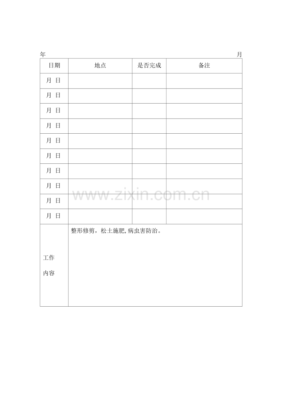 绿化巡查记录表.docx_第1页
