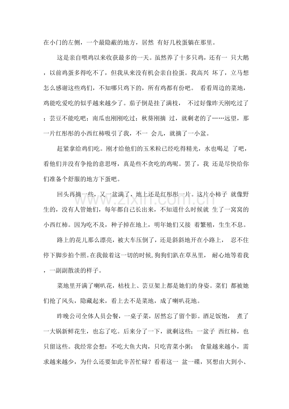 在鸡场喂鸡-捡鸡蛋的感悟.docx_第2页