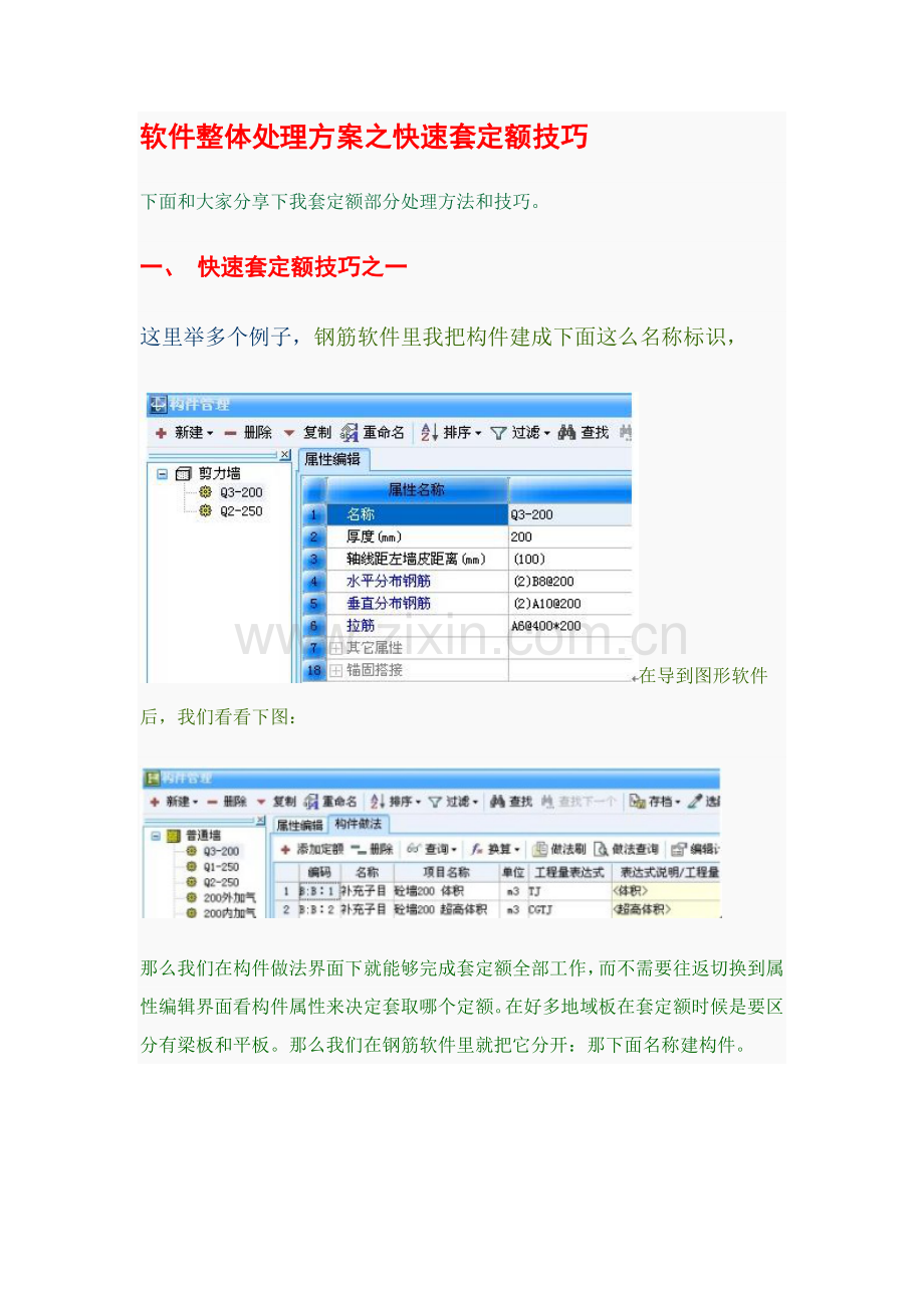 软件整体解决专项方案之快速套定额的技巧.doc_第1页