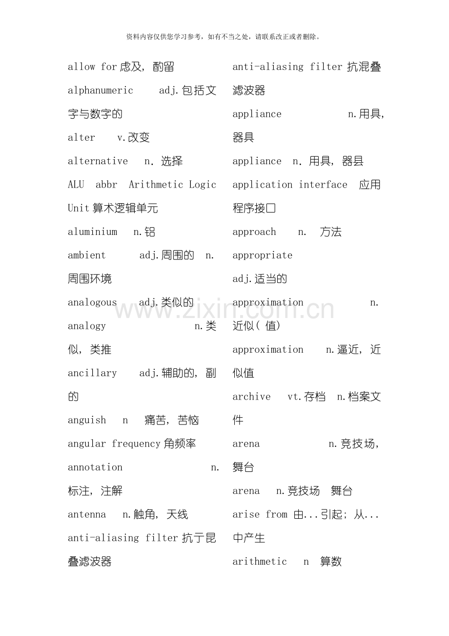 电子信息工程专业英语第三版词汇表样本.doc_第2页