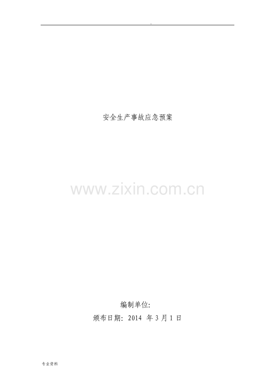 安全生产事故应急救援预案示范文本.pdf_第1页