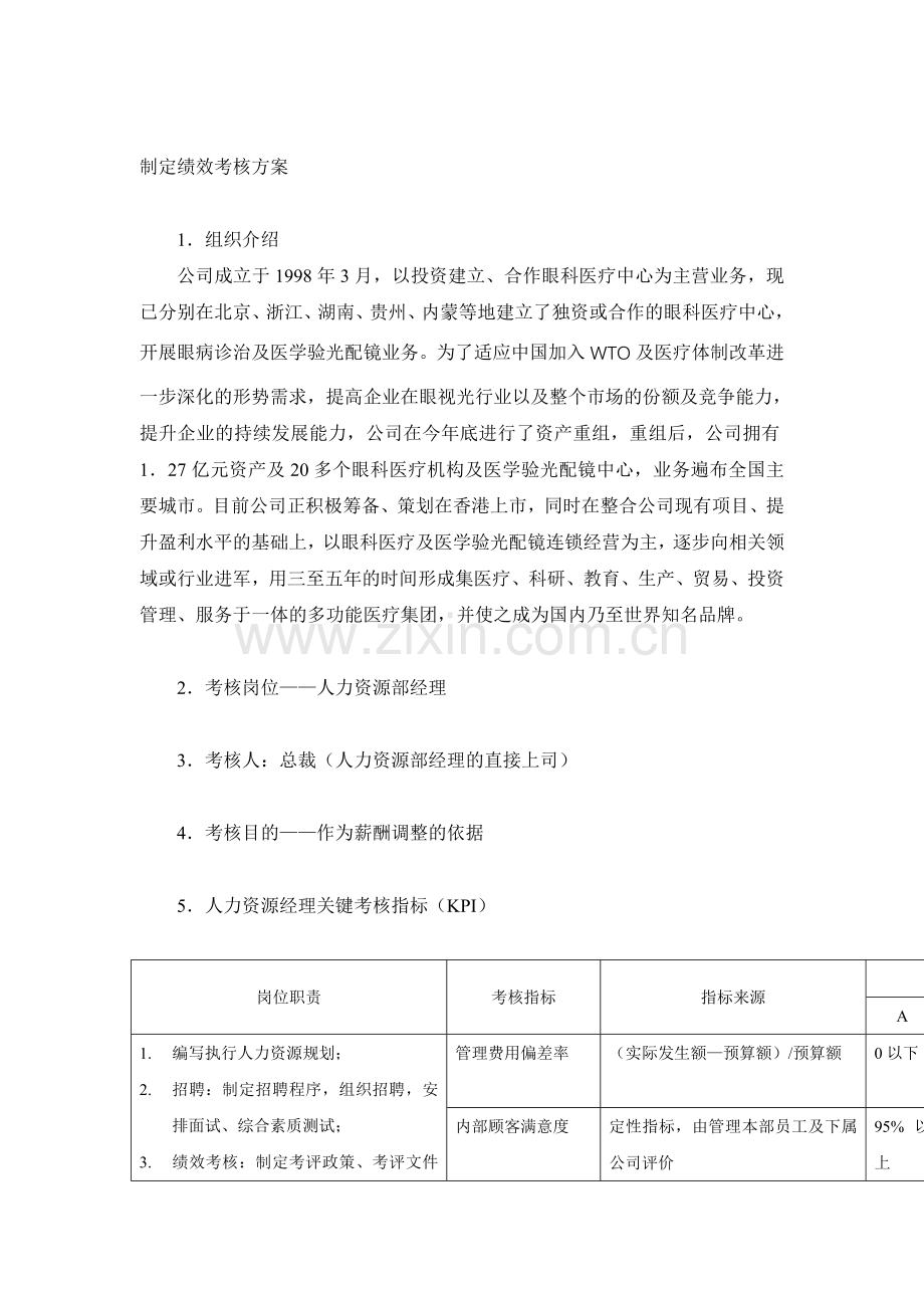 制定绩效考核方案.doc_第1页