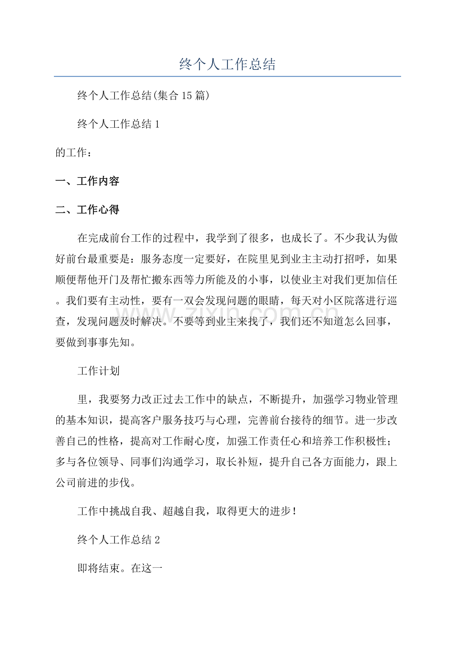 年终个人工作总结.docx_第1页