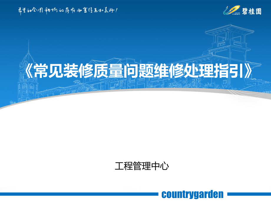常见装修质量问题维修处理指引.pdf_第1页