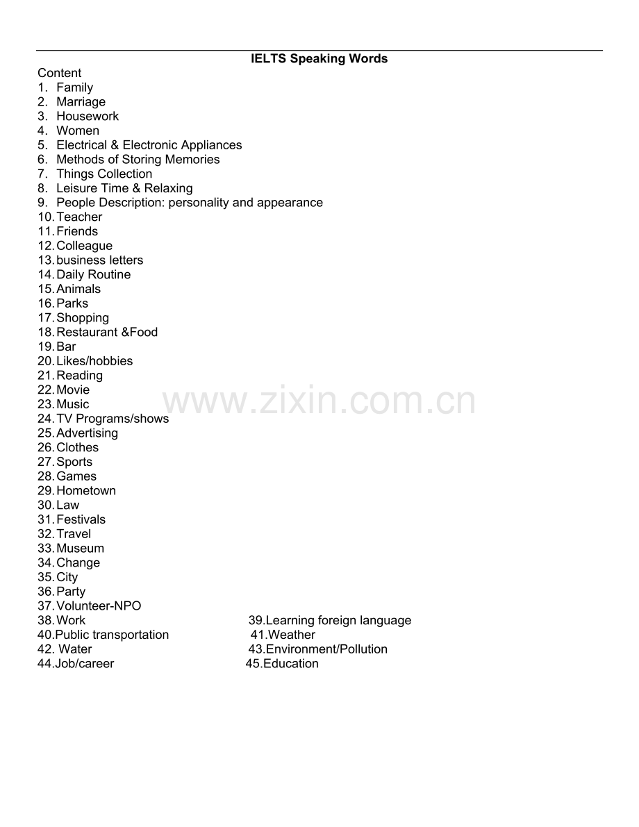 雅思口语分类词汇.pdf_第1页