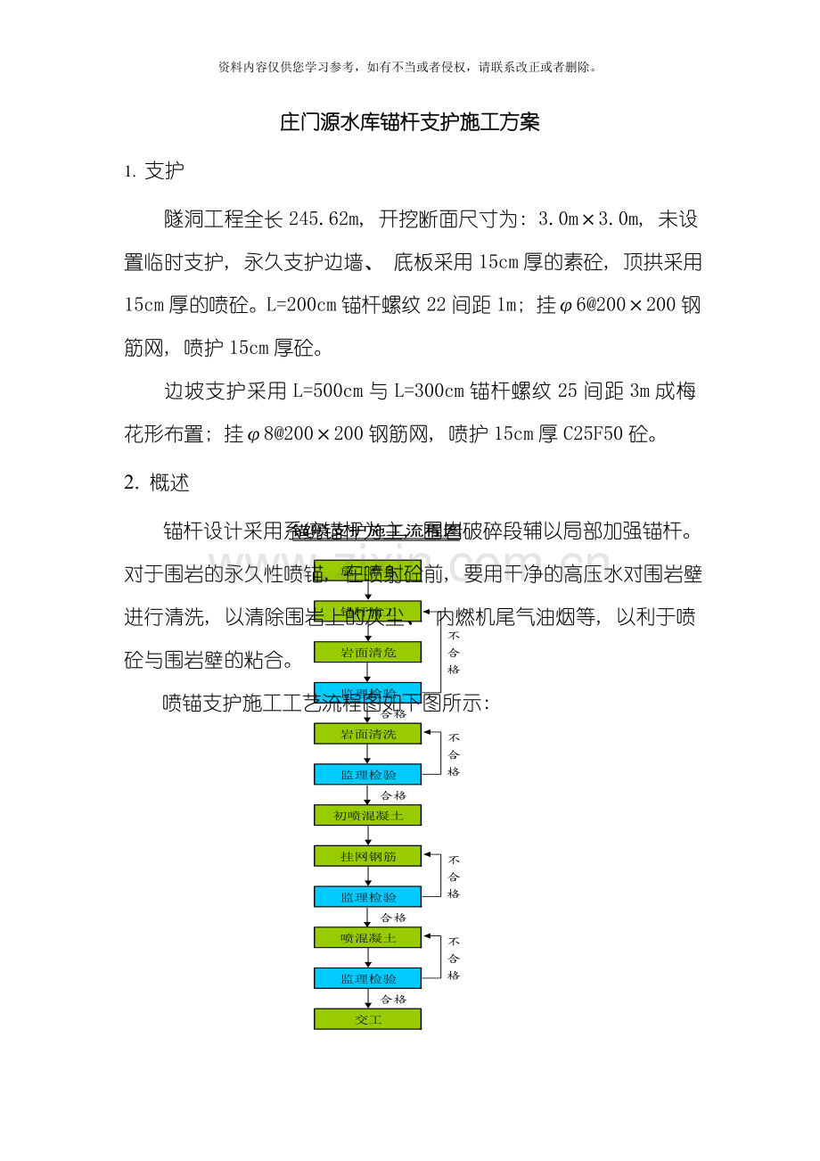 洞口支护方案模板.doc_第1页