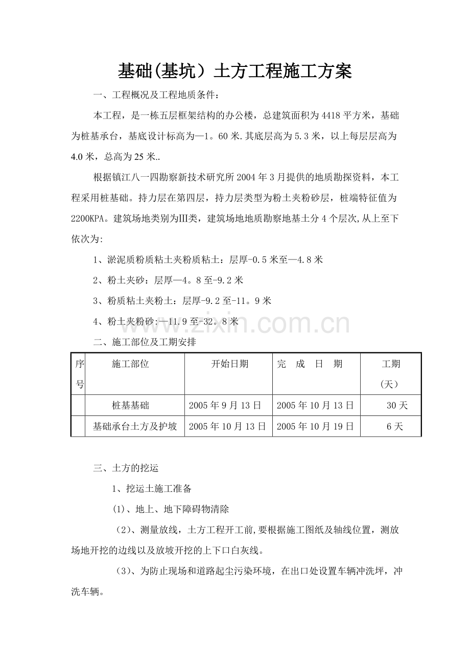鹏程土方工程施工方案.doc_第1页