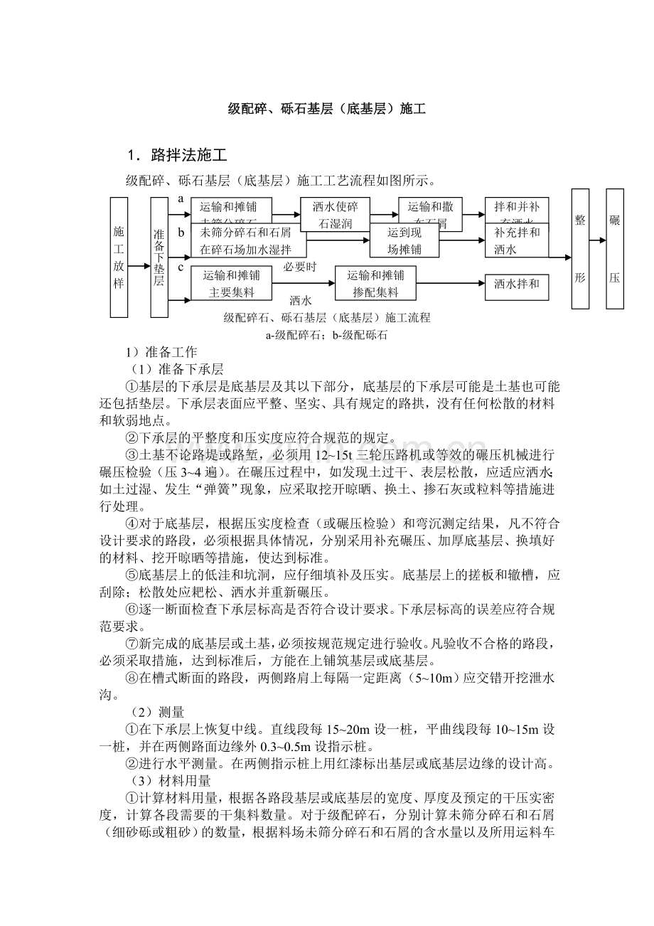 级配碎、砾石(基层)底基层施工.doc_第1页