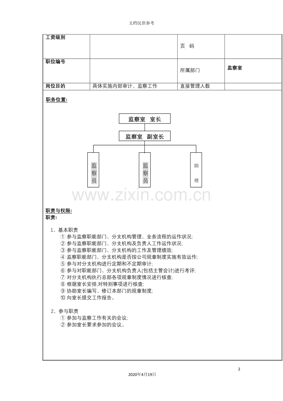 监察室监察员岗位职责.doc_第2页
