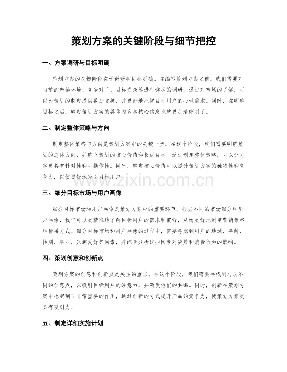 策划方案的关键阶段与细节把控.docx_第1页