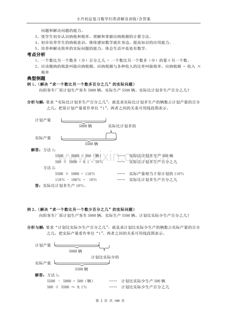 小升初总复习数学归类讲解及训练(含答案).doc_第2页