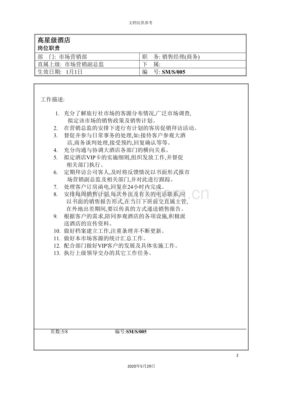 岗位职责销售经理商务.doc_第2页